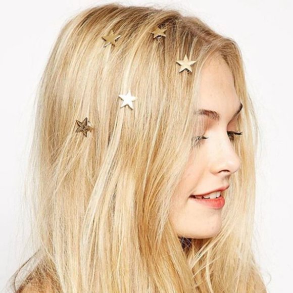 Meraki Jewelry Accessories - Star Spiral Hair Pins (Gold)